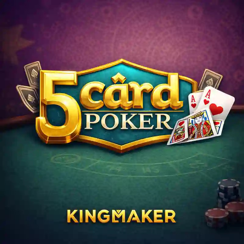 5 Card Poker Game Logo